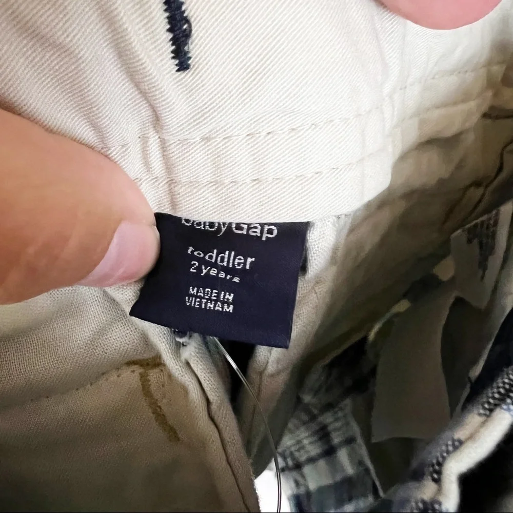 NWT‎ Baby Gap Y2K Plaid Cargo Shorts
